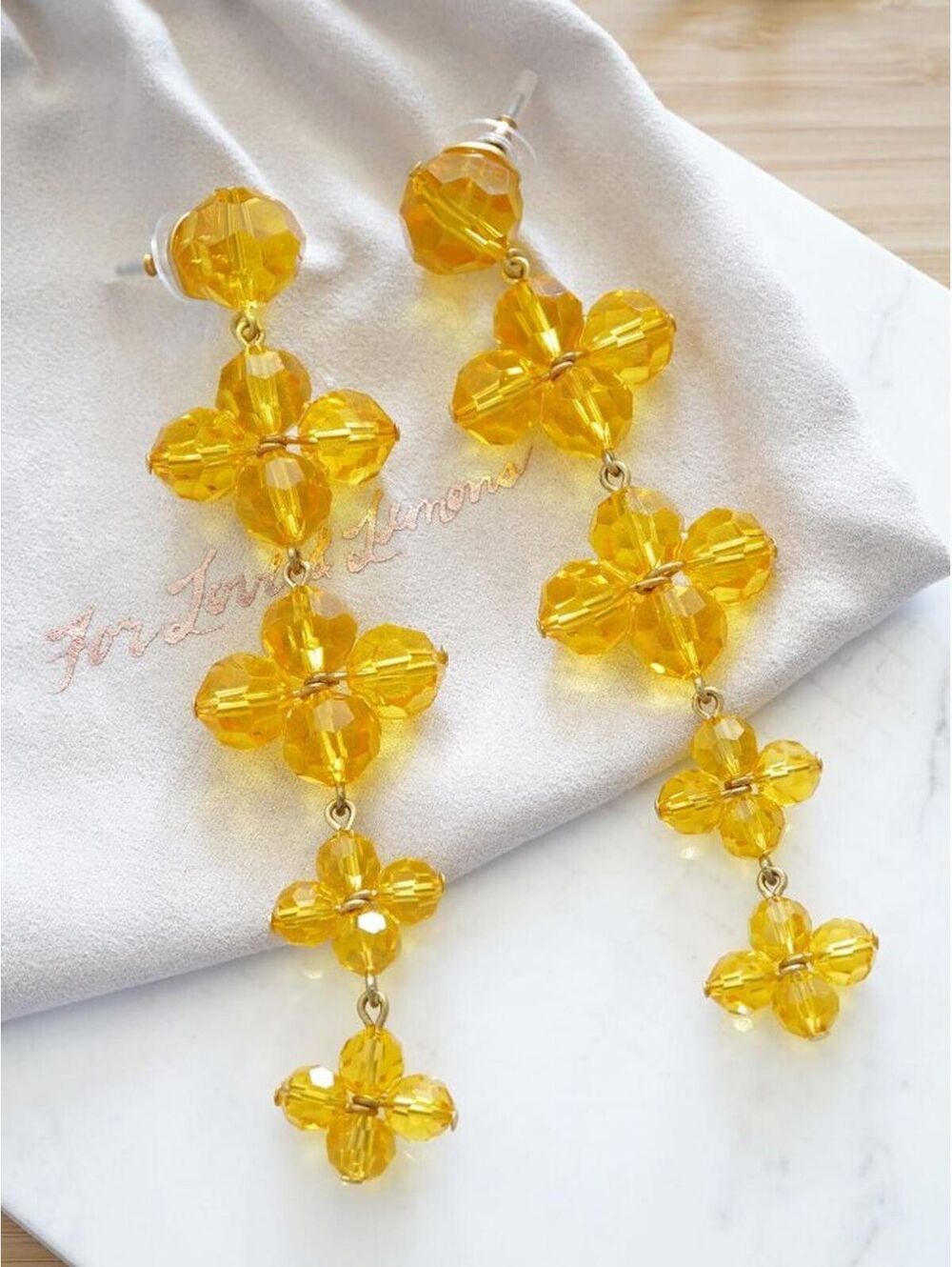 For Love & Lemons West End Tiered Jewel Earrings